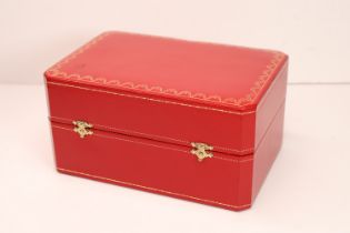 *To Be Sold Without Reserve* Cartier Large Watch Box, missing cushion, two clasps