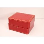 *To Be Sold Without Reserve* Cartier watch box, missing cushion, broken clasp