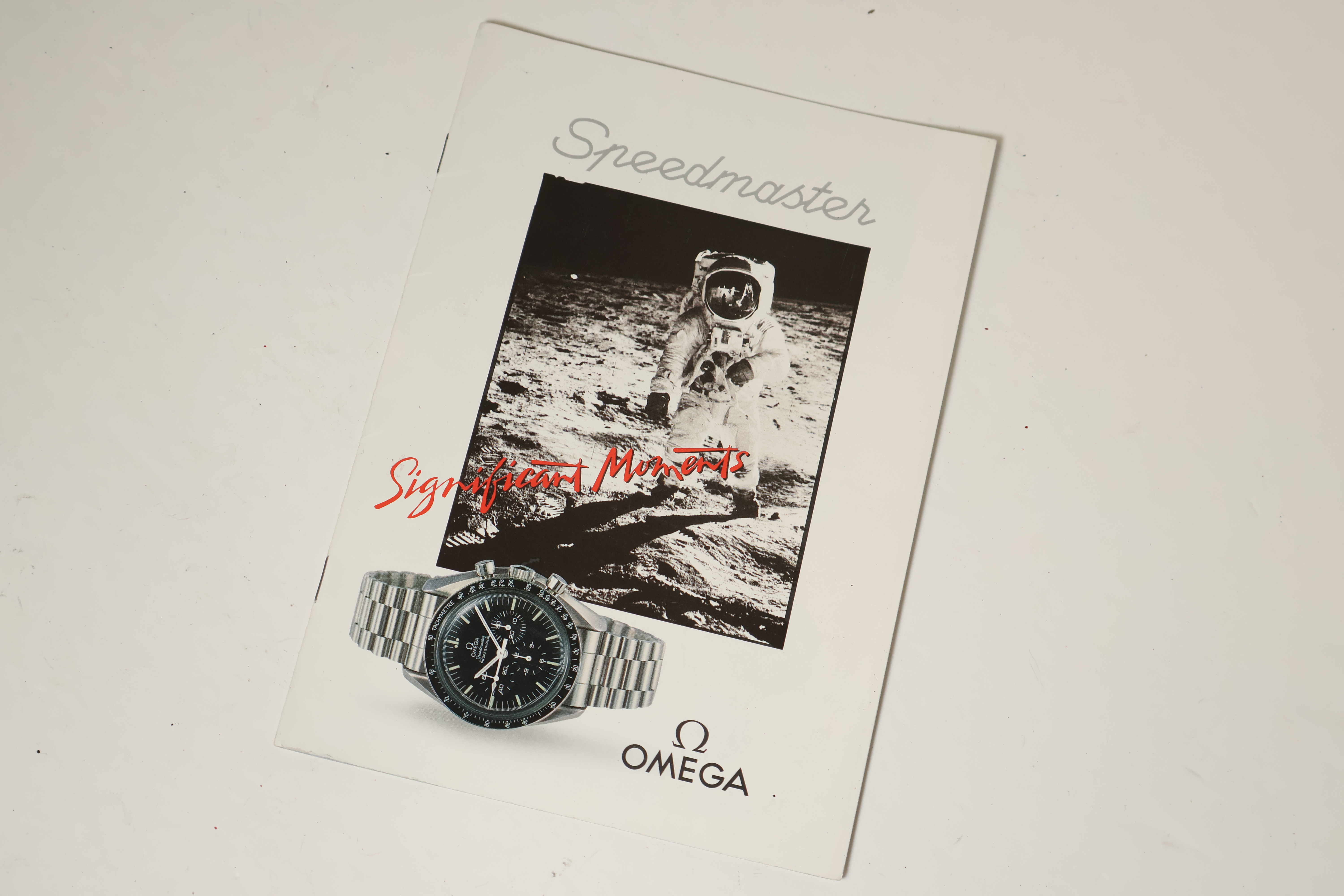 *To Be Sold Without Reserve* Omega Speedmaster 'Significant moments' booklet