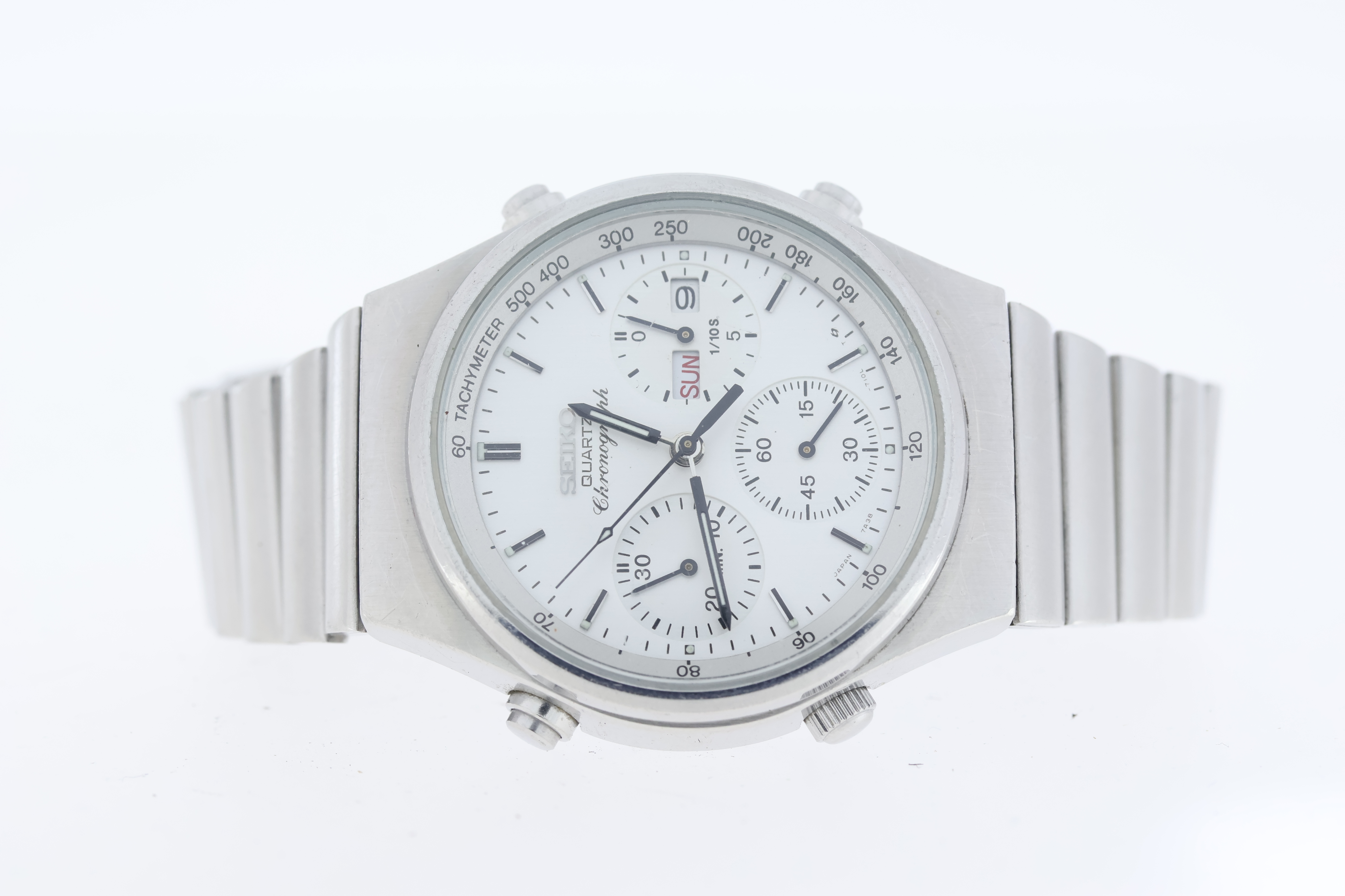 Job lot of 5 wristwatches. Including a Seiko sportmatic automatic, Seiko quartz chronograph, - Image 4 of 6