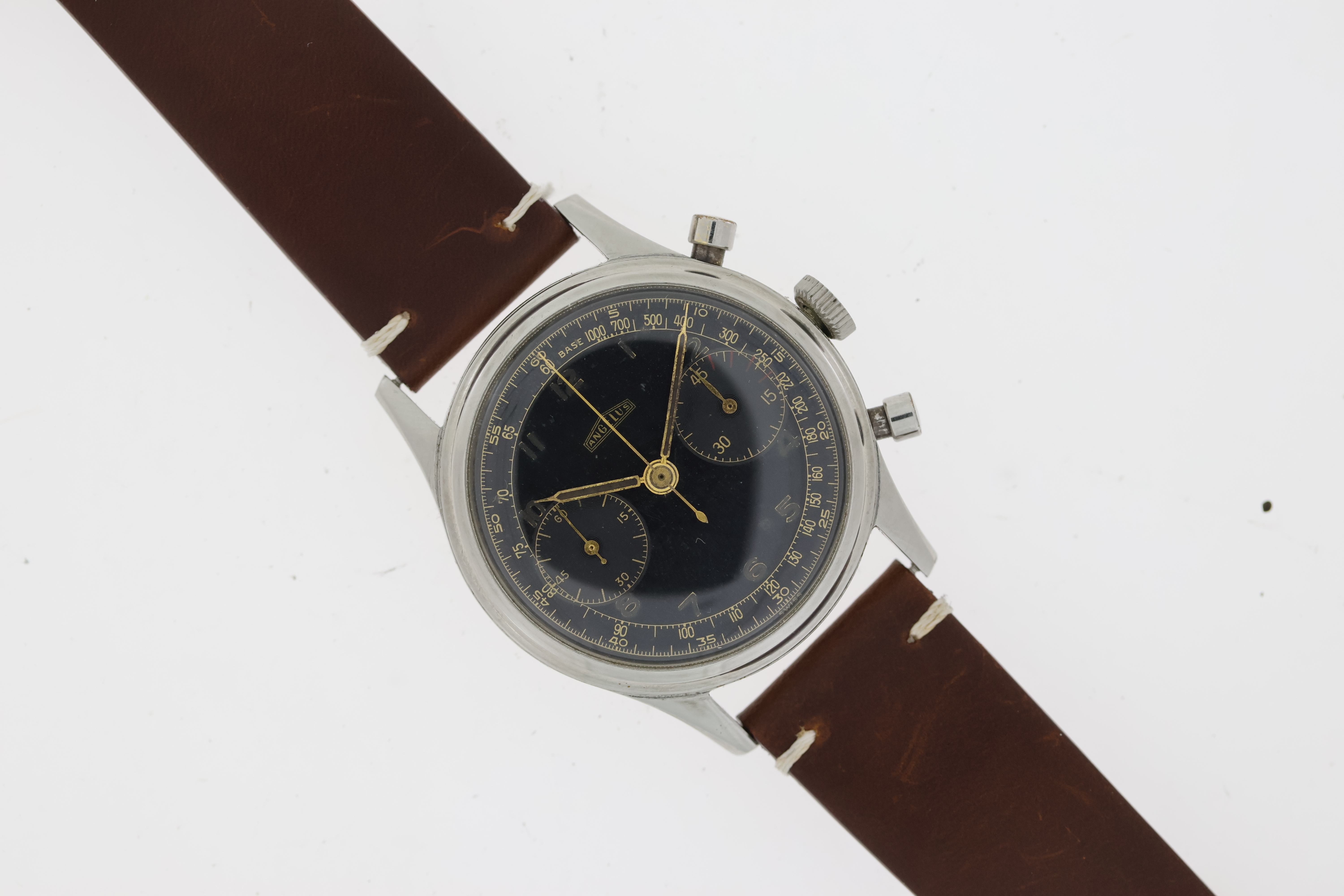 Rare Vintage Angelus L.E Hungarian Air Force Chronograph Circa 1950's