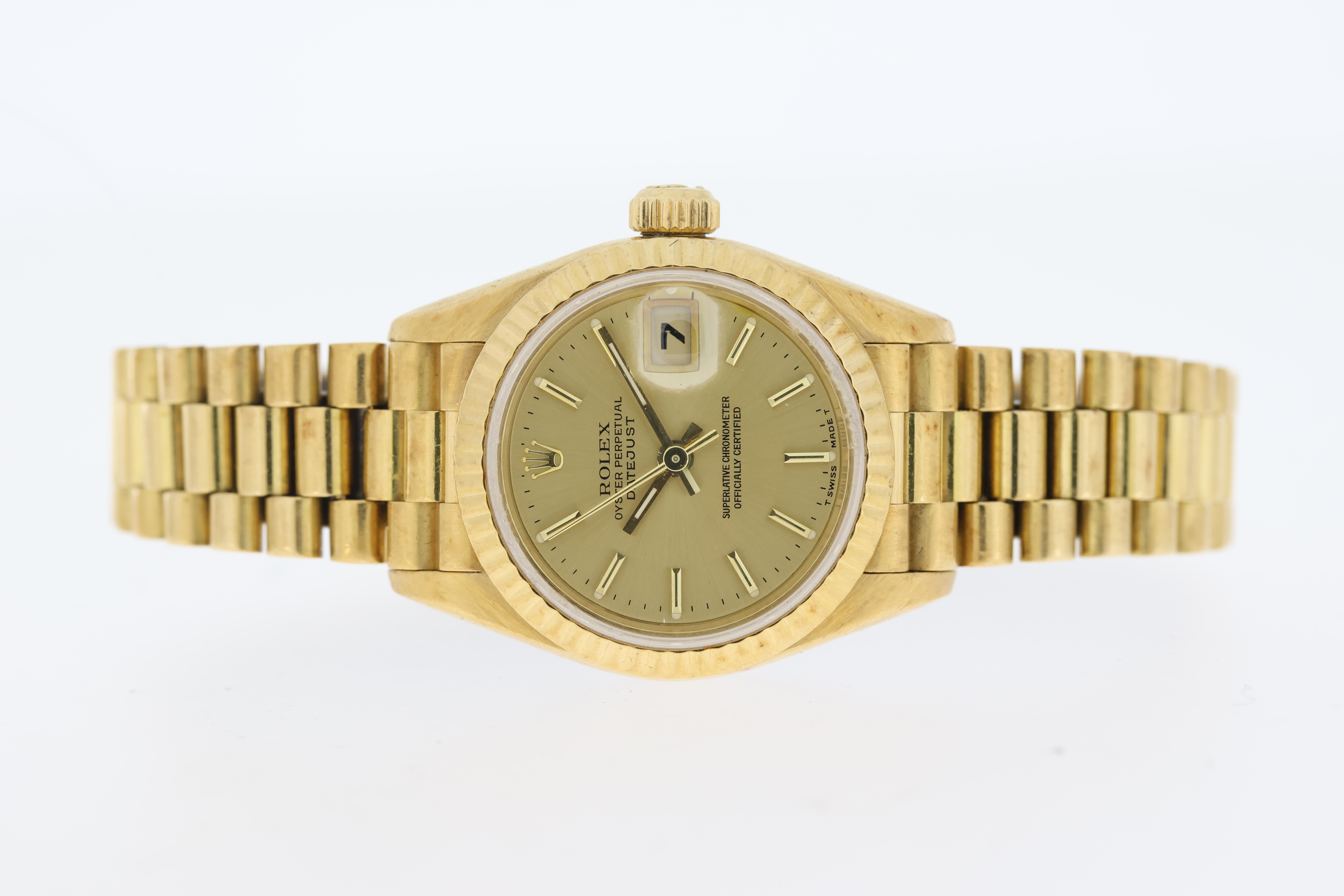 Ladies Rolex Datejust 26 18ct Yellow Gold Automatic with Box and Papers 1997 - Image 2 of 5