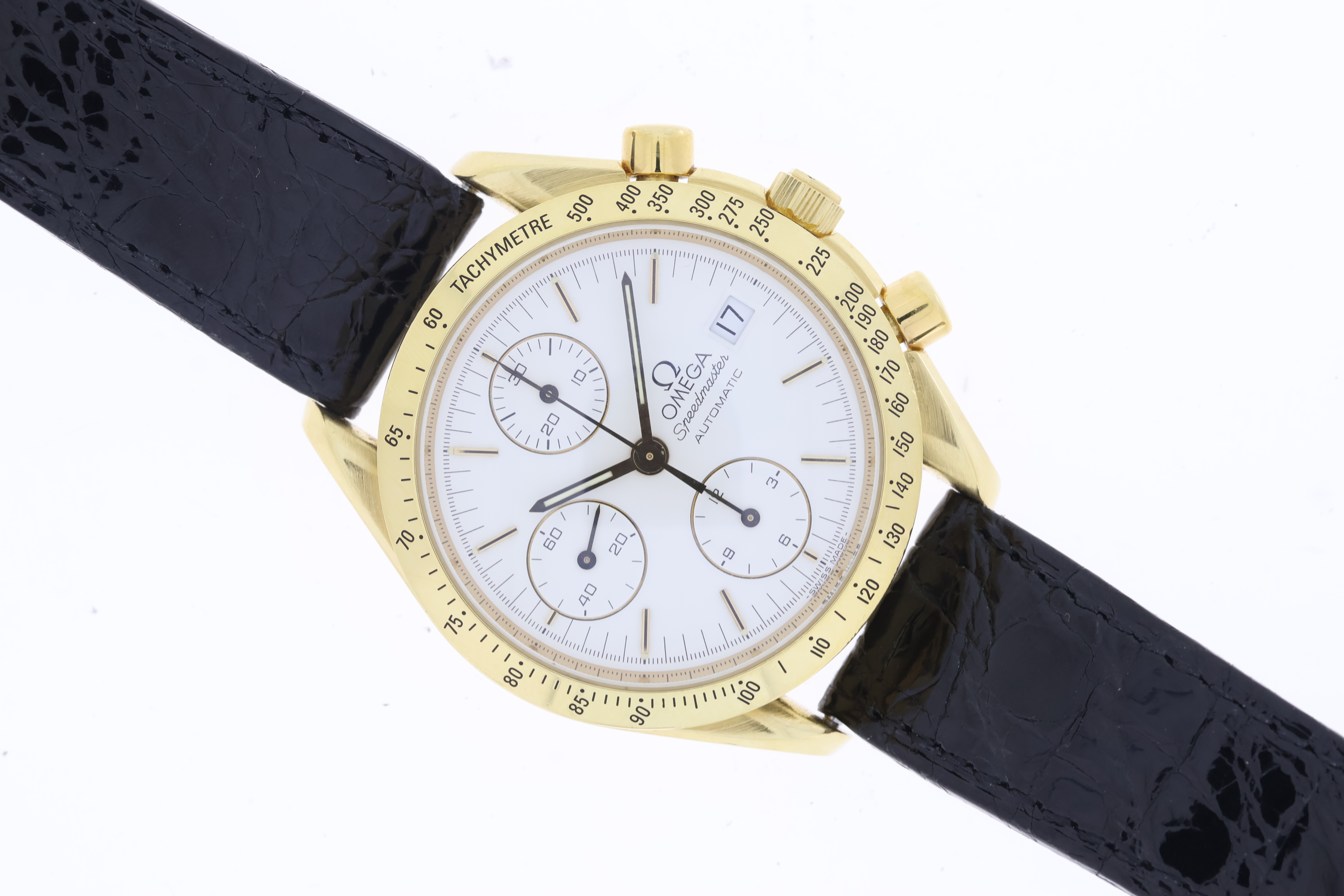 Omega Speedmaster 18ct Yellow Gold Chronograph Automatic with Box