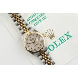 ROLEX OYSTER PERPETUAL DATEJUST STEEL & GOLD JUBILEE DIAL W/ GUARANTEE PAPERS REF. 69173 CIRCA 1997,