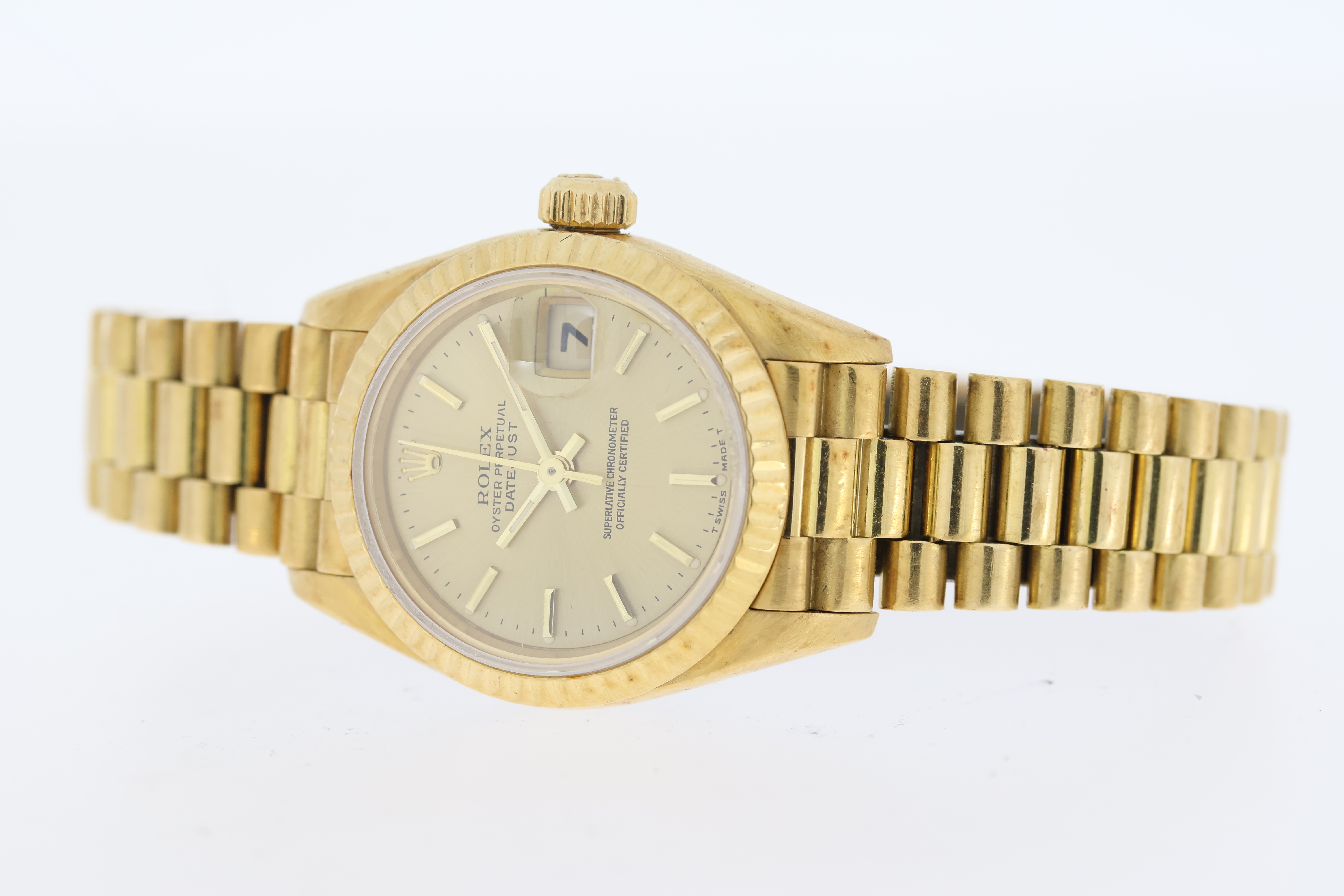 Ladies Rolex Datejust 26 18ct Yellow Gold Automatic with Box and Papers 1997 - Image 3 of 5