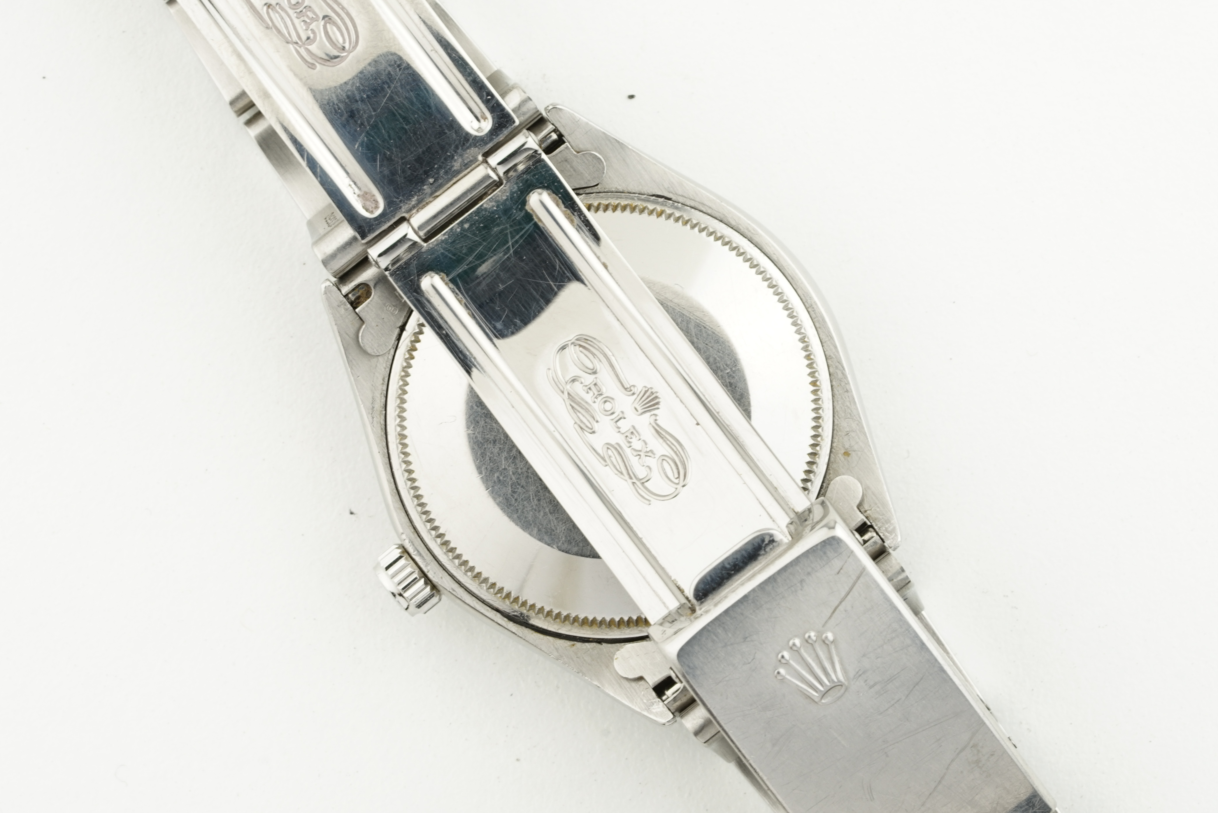 ROLEX OYSTER PERPETUAL AIR-KING PRECISION REF. 5500 CIRCA 1971, circular silver dial with stick hour - Image 2 of 2
