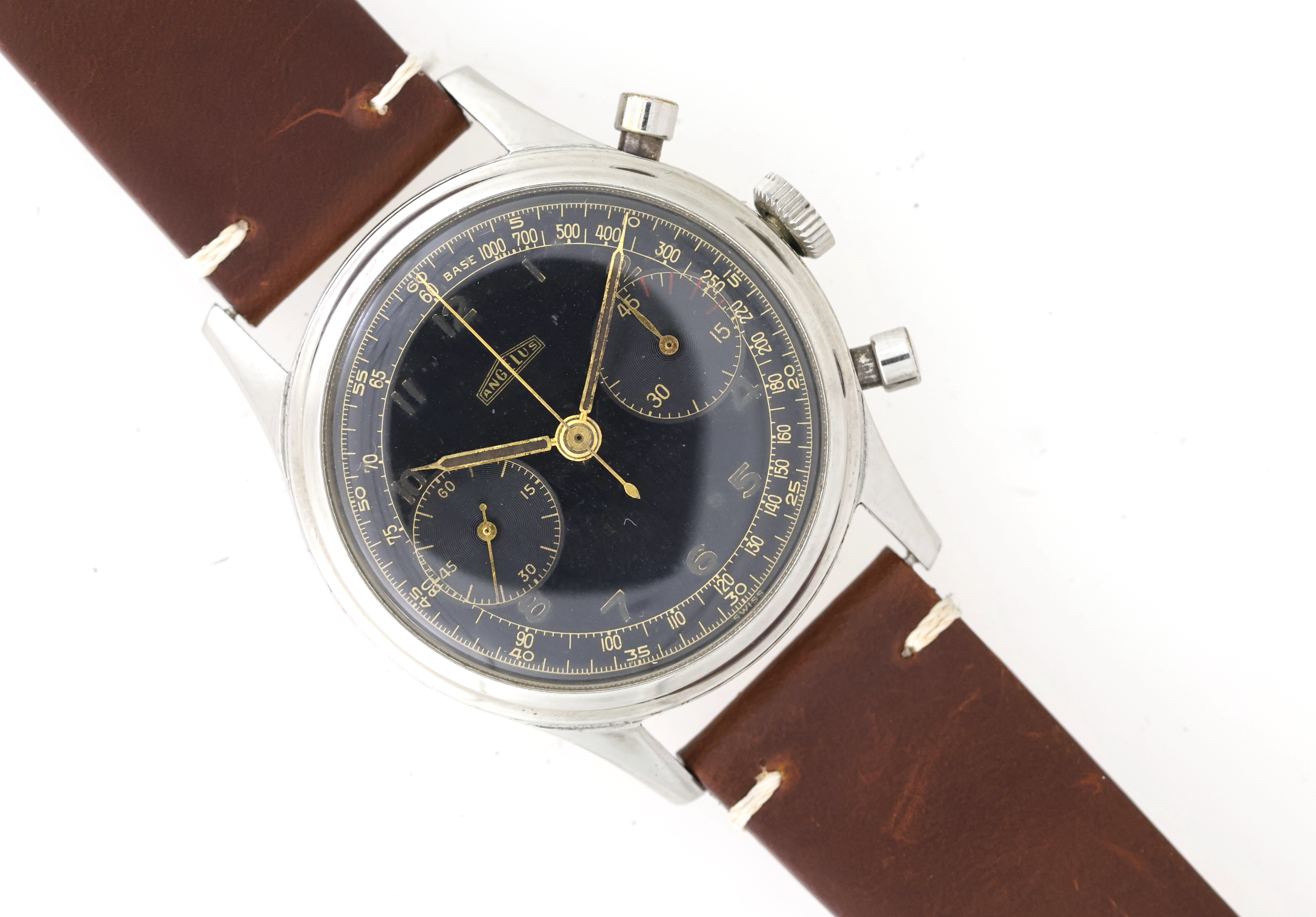 Rare Vintage Angelus L.E Hungarian Air Force Chronograph Circa 1950's - Image 3 of 6