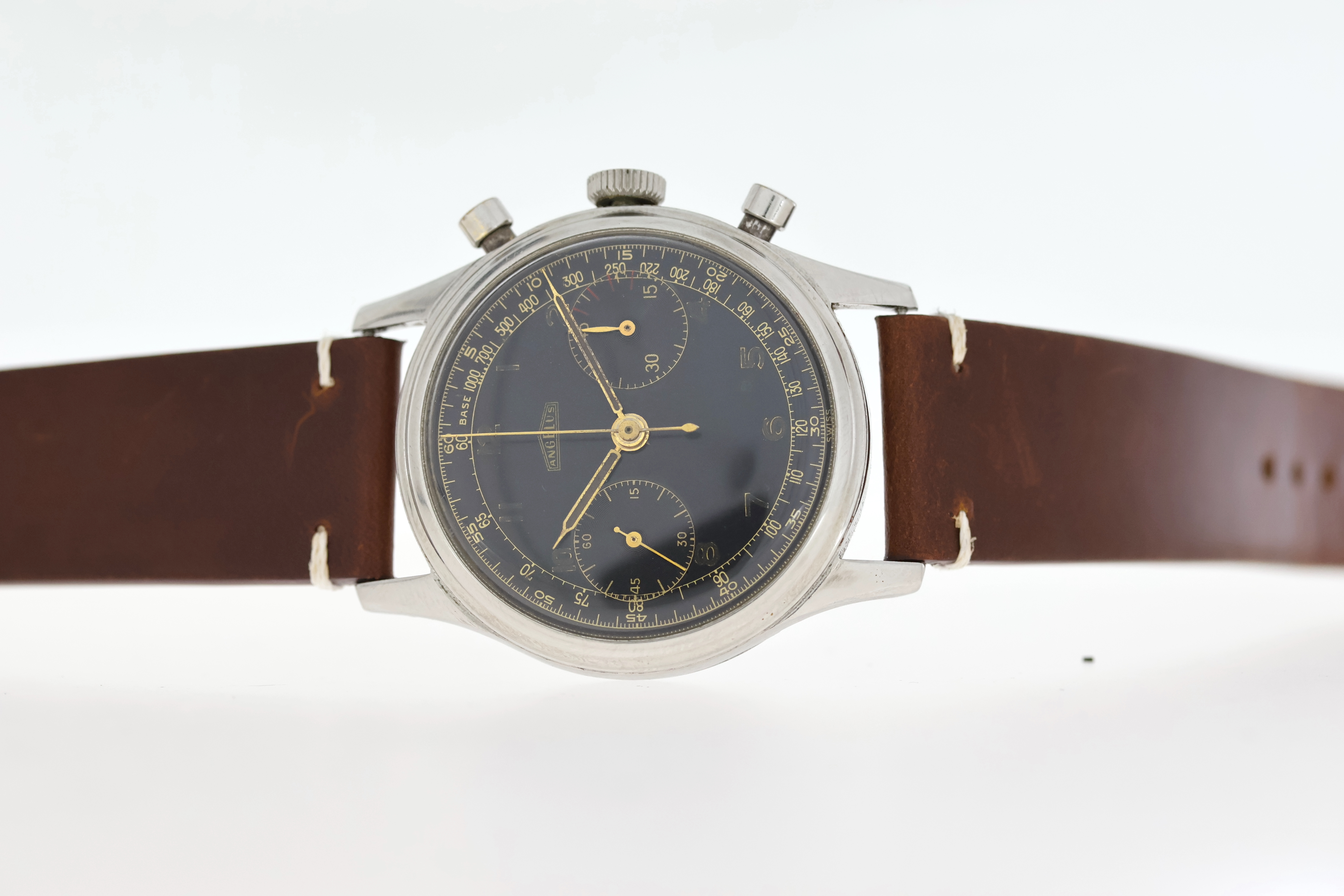 Rare Vintage Angelus L.E Hungarian Air Force Chronograph Circa 1950's - Image 5 of 6