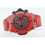 Hublot Big Bang Skeleton Red Magic Chronograph Automatic with box and Papers