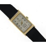 9ct Gold Record Tank' Style Art Deco Wristwatch 9ct Yellow Gold Manual Wind