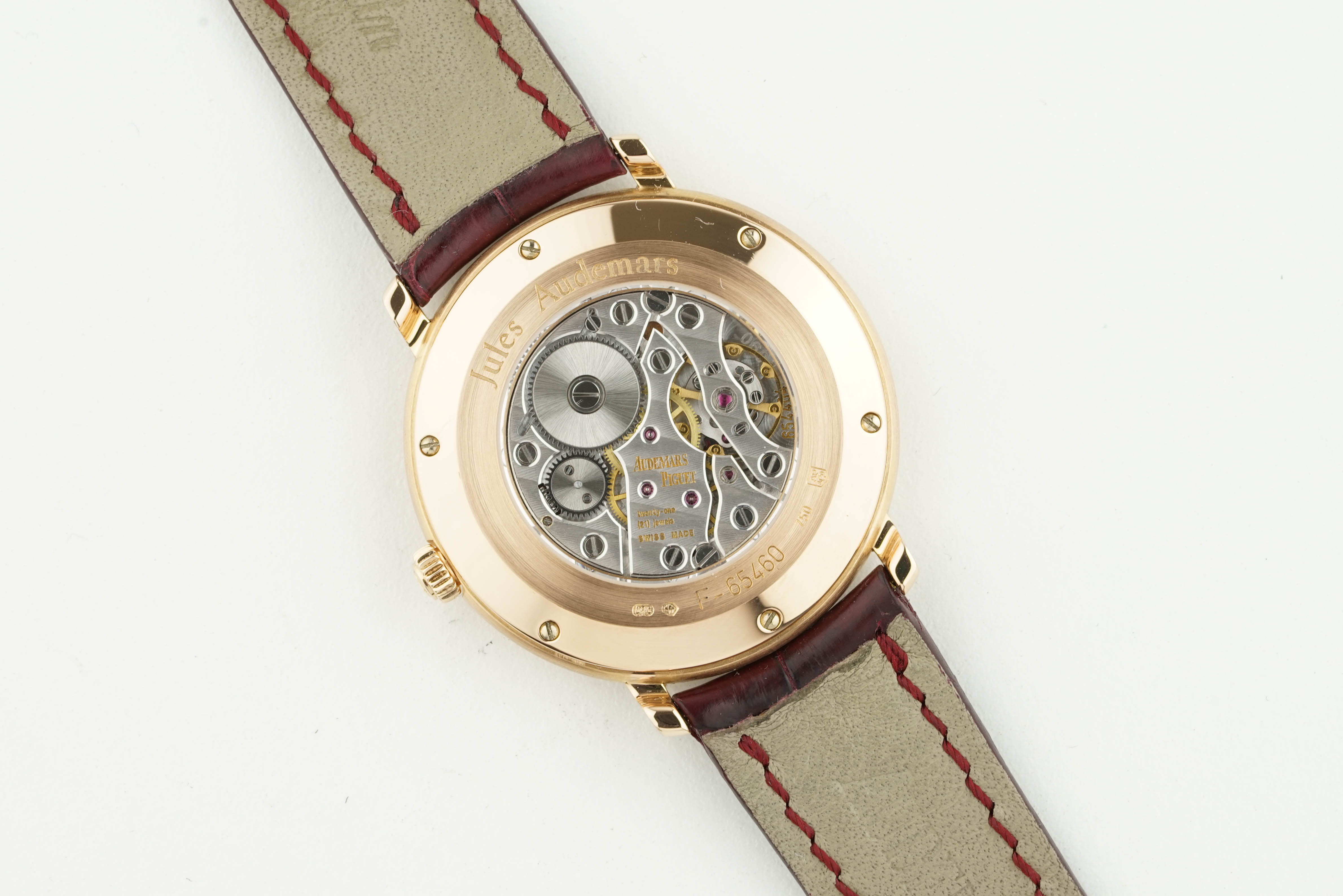 AUDEMARS PIGUET 18CT GOLD REF. 15056OR.OO.A067CR.02 W/ BOX & GUARANTEE PAPERS, circular two tone - Image 3 of 5