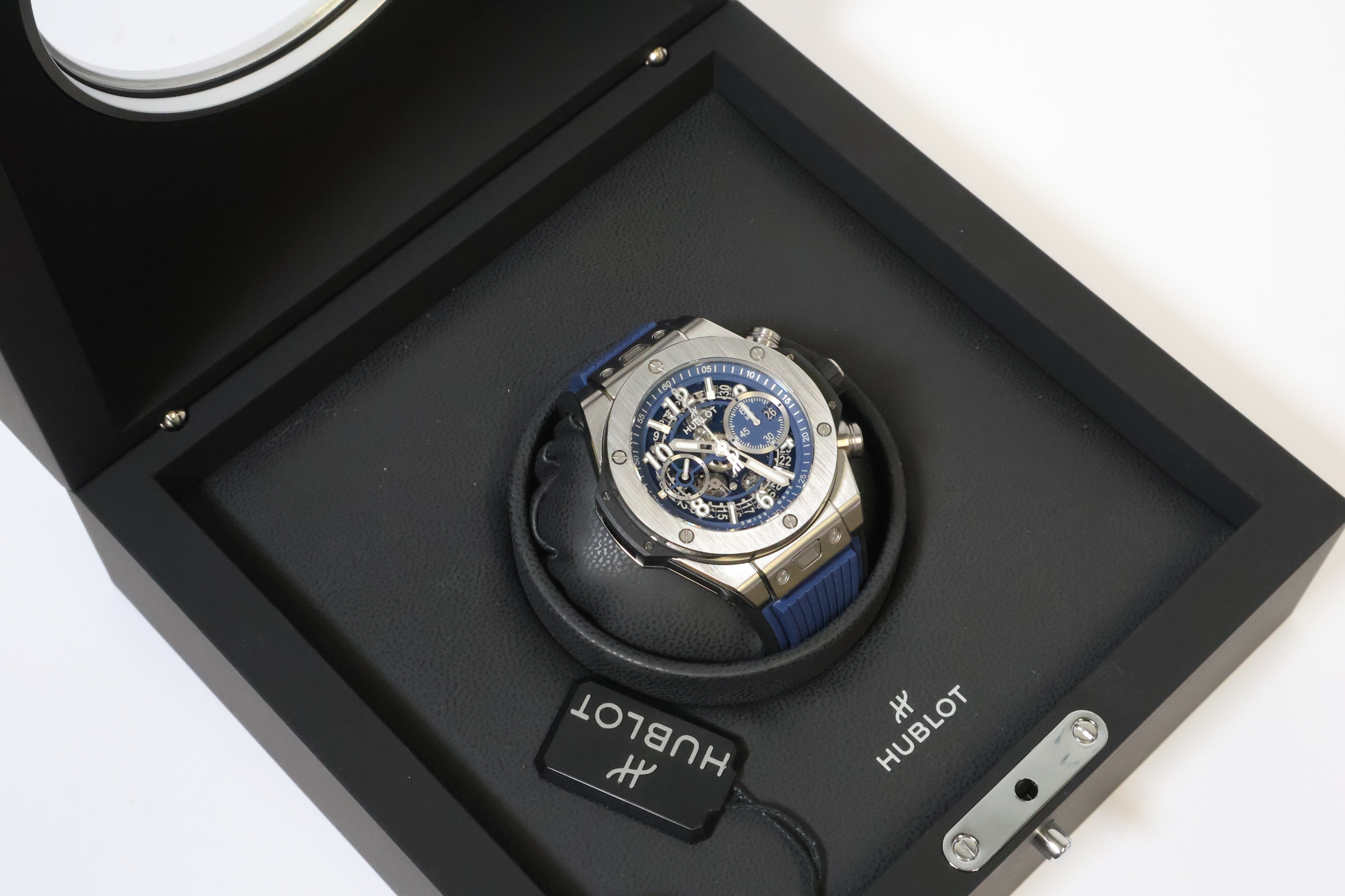 Hublot Big Bang Skeleton Blue Chronograph Automatic with box