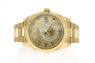 18ct Rolex Sky-Dweller Yellow Gold Annual Calendar Reference 326938