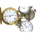 *TO BE SOLD WITHOUT RESERVE* Group of 4 Pocket Watches including a Favre Leuba, sold as found