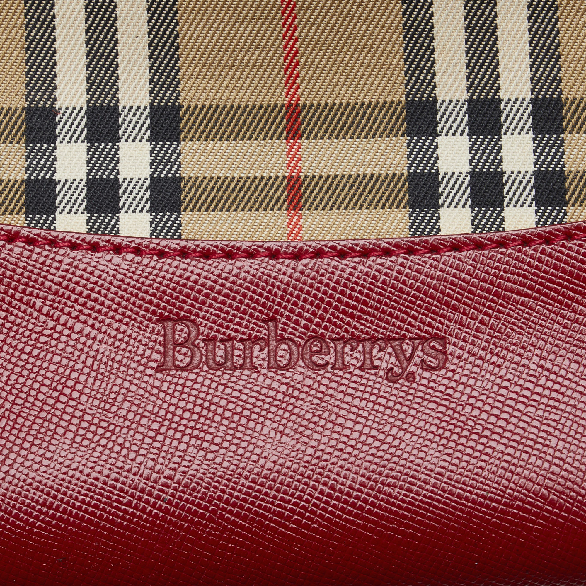 Burberry Haymarket Check Handbag - Image 6 of 9