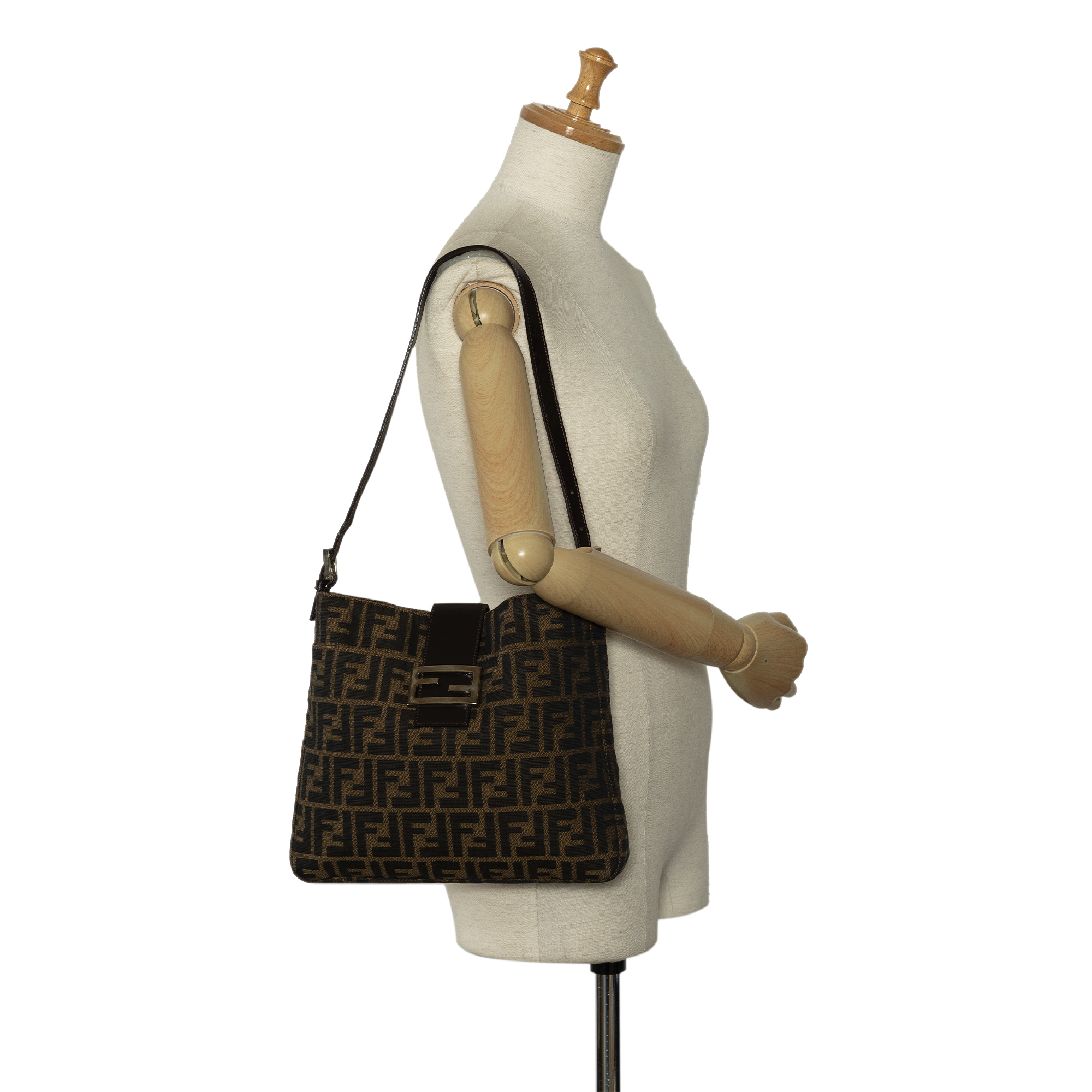 Fendi Zucca Shoulder Bag - Image 10 of 11