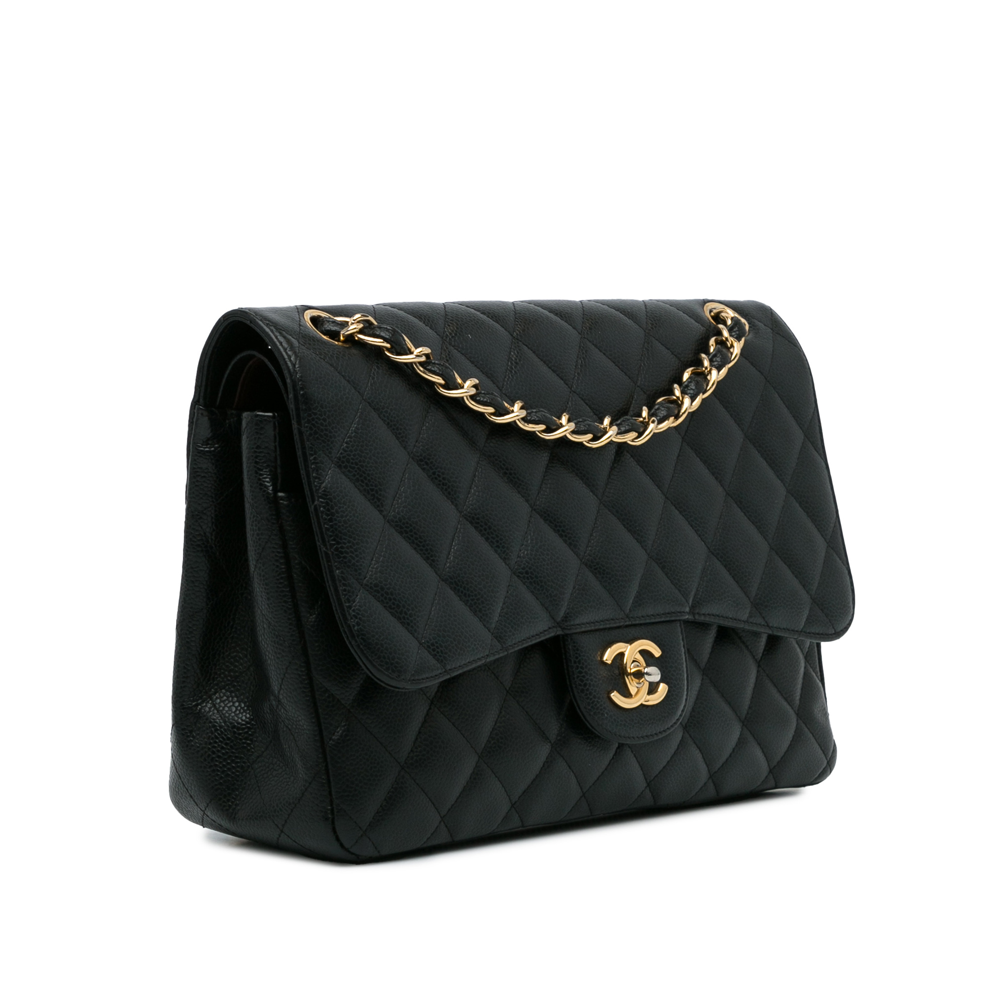 Chanel Jumbo Classic Caviar Double Flap - Image 2 of 9