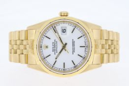 Rare Rolex Datejust 36 Bark Finish 18ct Yellow Gold Reference 16248