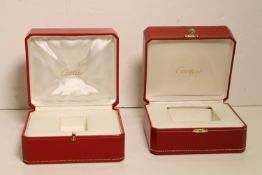 *To Be Sold Without Reserve* Cartier 2x Watch boxes,*sold as seen*