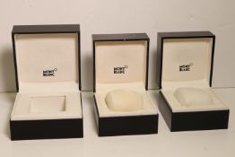 *To Be Sold Without Reserve* Montblanc 3x watch boxes,*sold as seen*