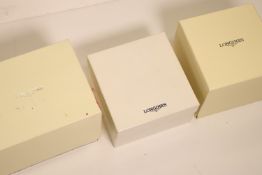 *To Be Sold Without Reserve* Longines 3x Outer boxes,*sold as seen*