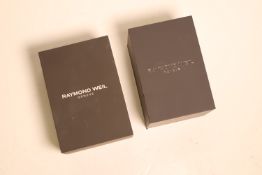 *To Be Sold Without Reserve* Raymond Weil 2x Inner and outer watch boxes,*sold as seen*