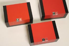 *To Be Sold Without Reserve* Tissot 3x Watch boxes,*sold as seen*