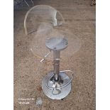 Clear Acrylic Adjustable Barstool