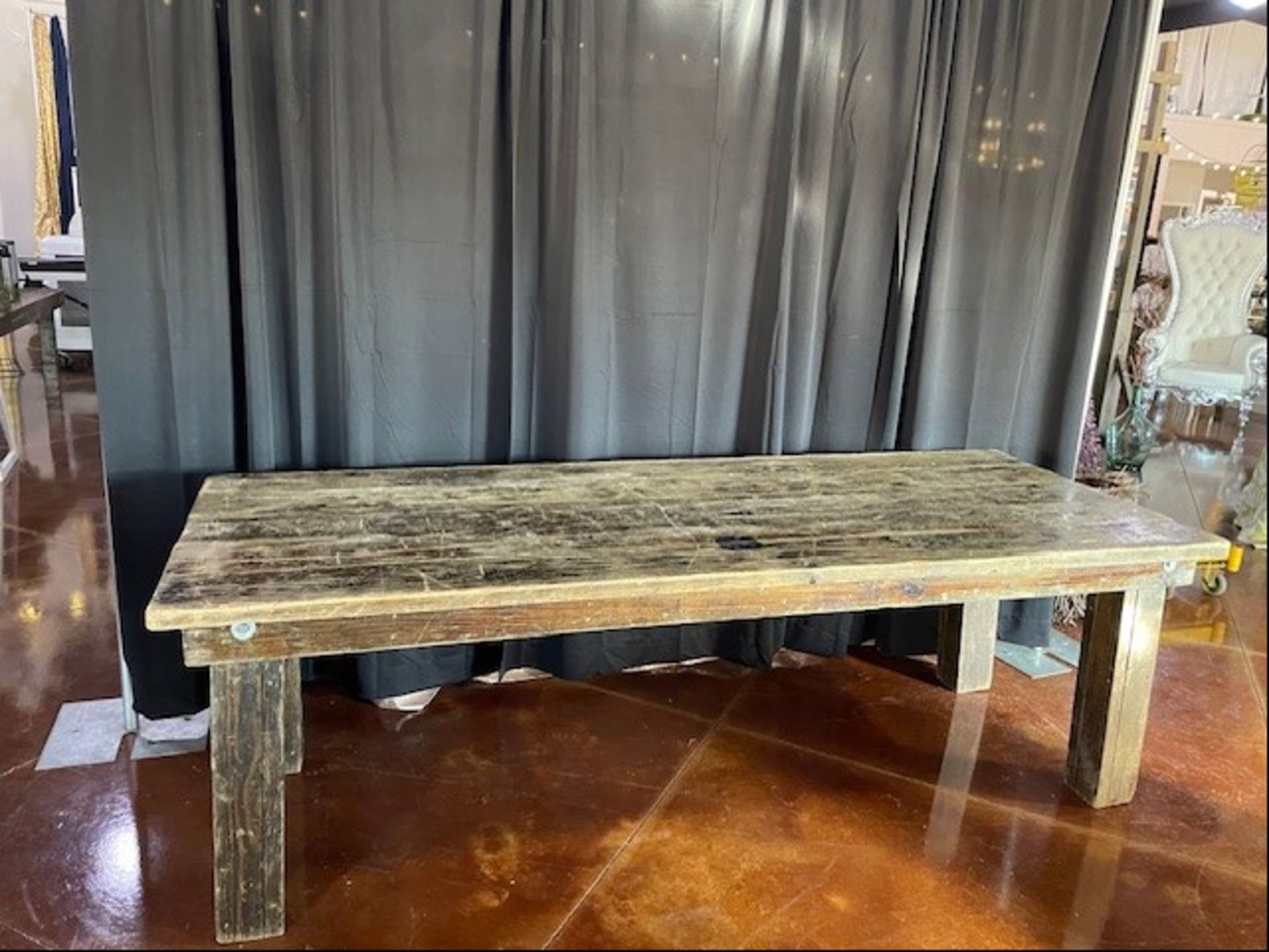 *Located in Tupelo, MS 8' x 36" Wood Farm Table w/ 30" Legs