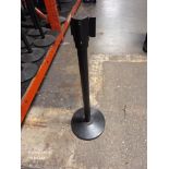 Black Pull Out Stanchion