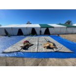 20'x20' Sumo Wrestling Set with 4 Grey Mats & Two Sumo Uniforms