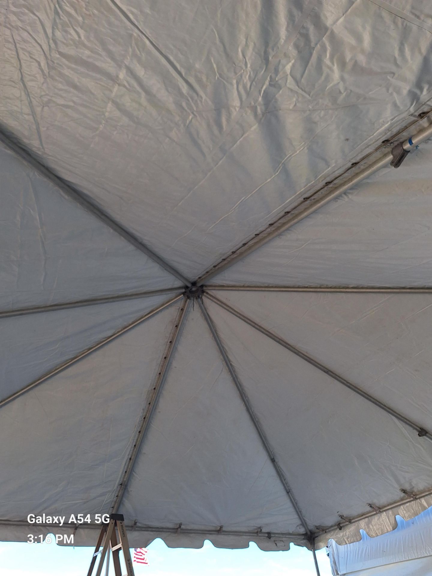 20'x20' Fiesta Frame Two-Piece Tent Complete, Grade B, no walls - Image 2 of 2