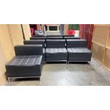 Black Middle Sectional Chair