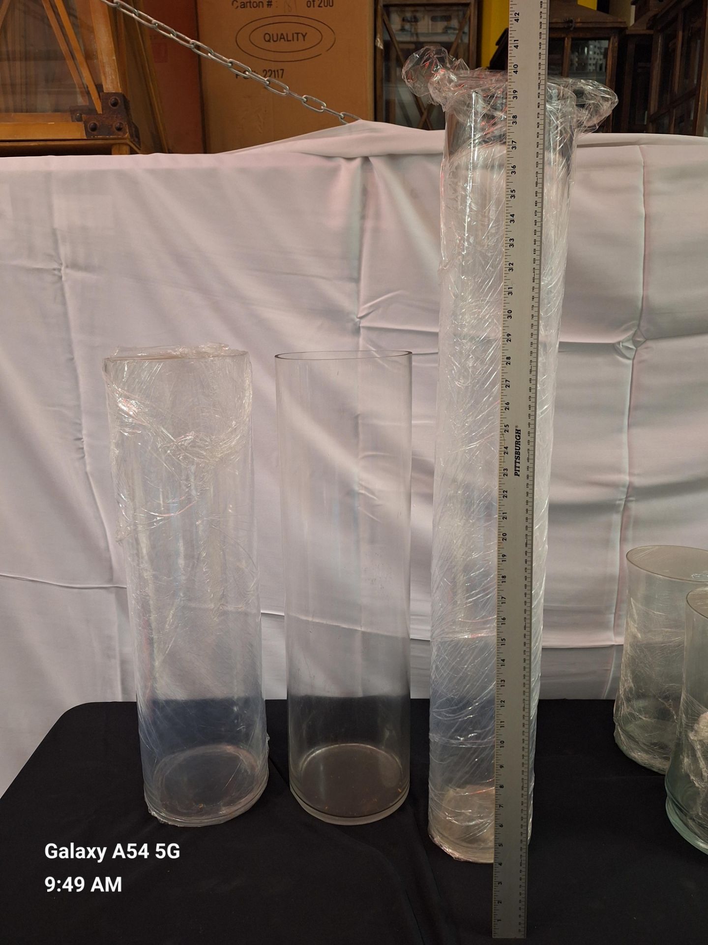Various Glass Cylinders,