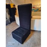 Black Velvet High Back Modular Chair