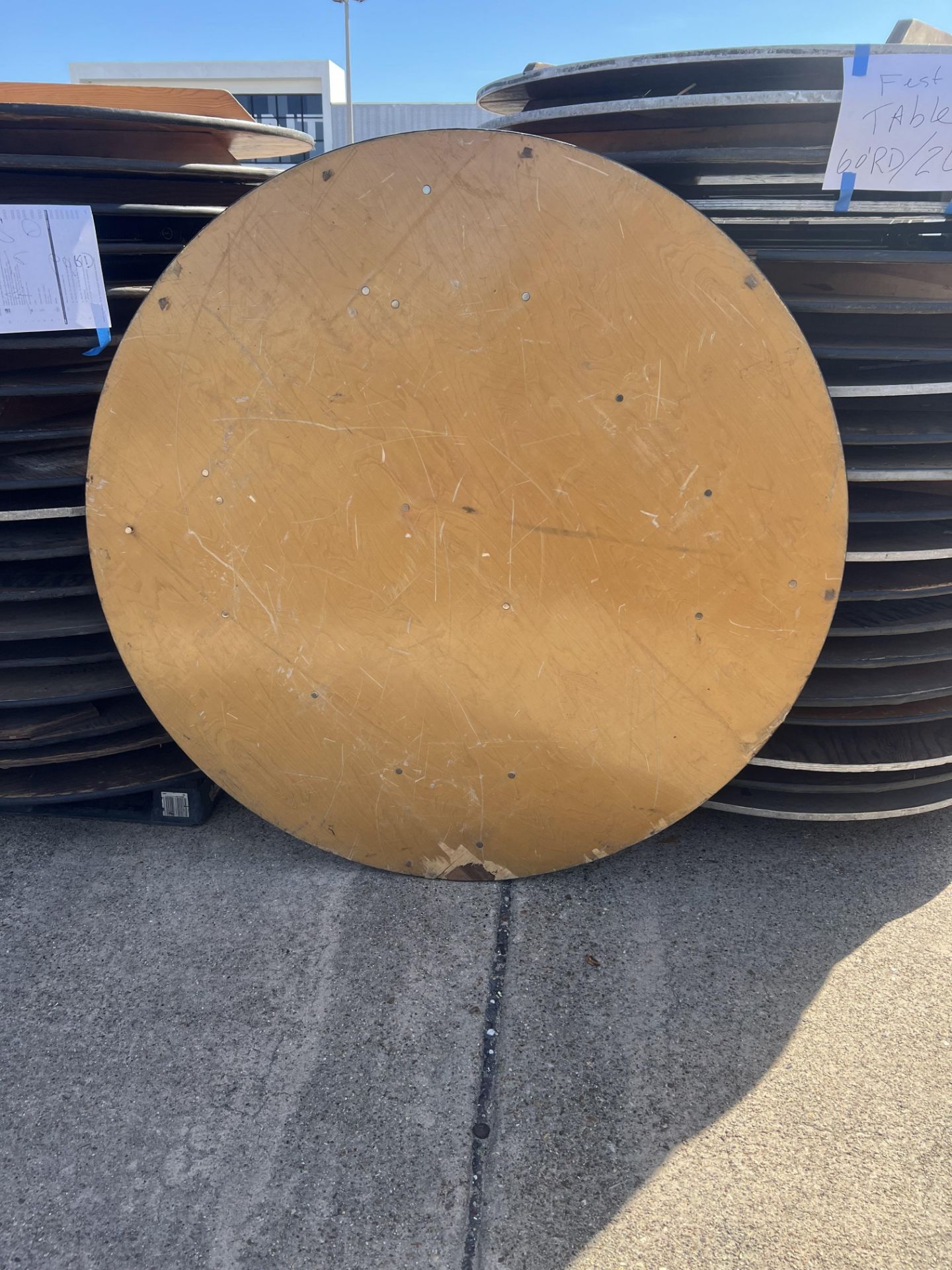 60" round table, festival grade - Image 2 of 6