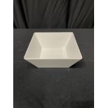 WHITE MELAMINE 9 1/2" SQ 125 OZ BOWL