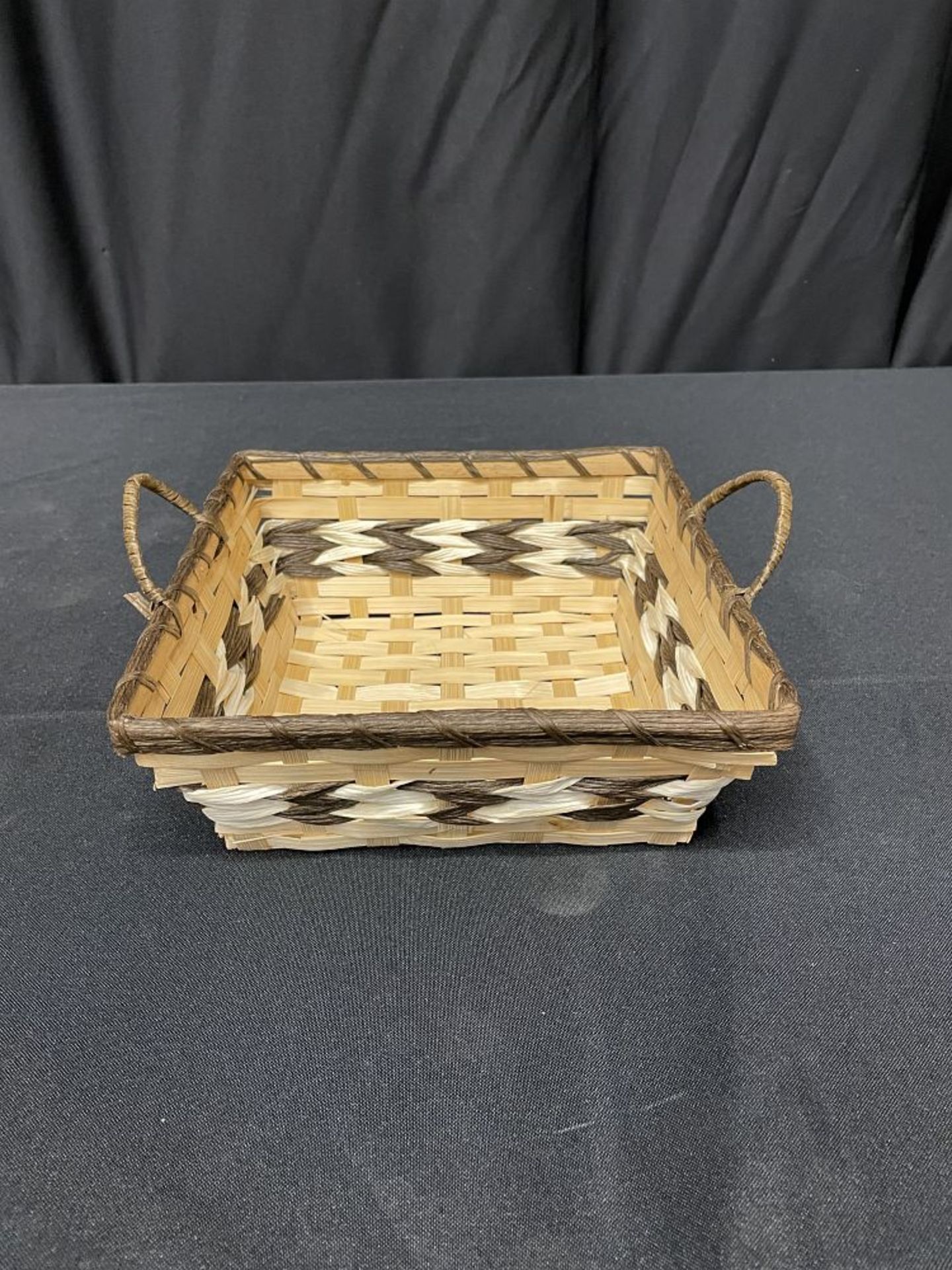 BASKET, WICKER, SQUARE