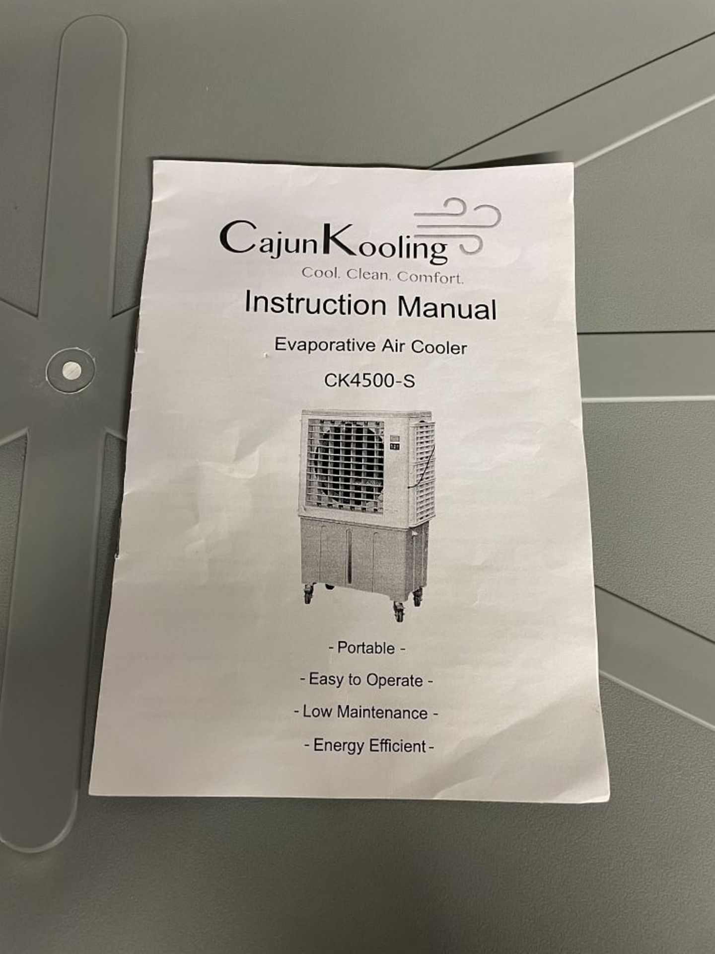 CAJUN KOOLING EVAPORATIVE AIR COOLER, MDL CK4500-S - Image 5 of 6