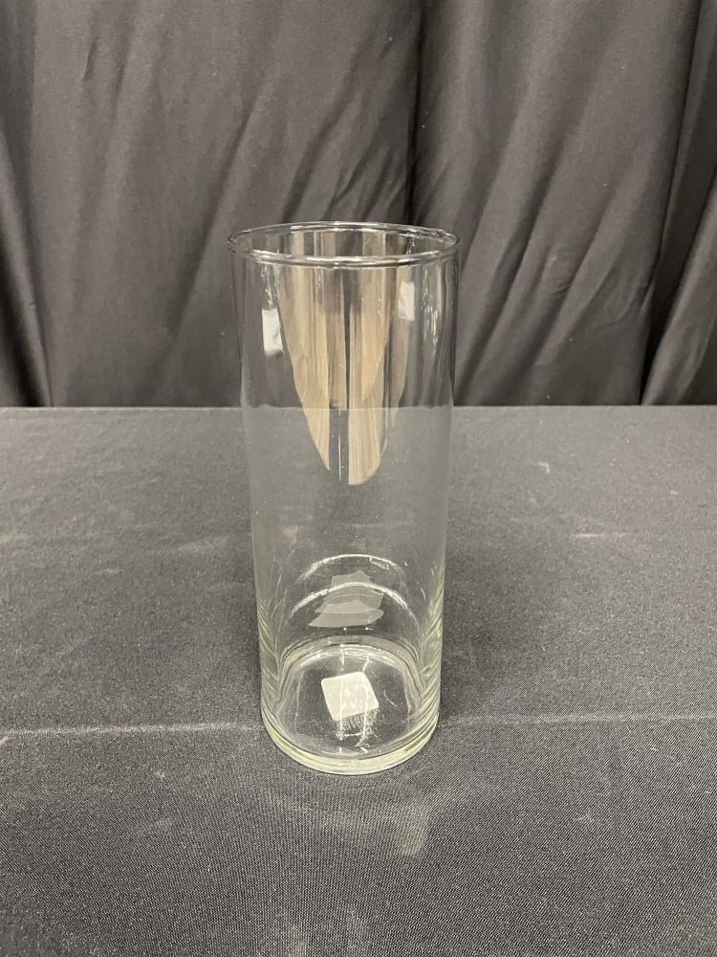 VASE, CYLINDRICAL GLASS 12"/13"