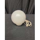 GLOBE LIGHT,WHITE,ELECTRIC-SINGLE