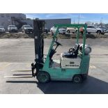 MITSUBISHI MDL FCG-18 FORKLIFT, 3,500 LB. CAP, **LATE PICK UP**