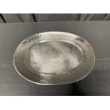 SERVING TRAY 16X20 1/2" OVAL HAMMERED