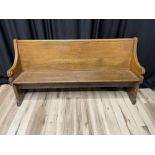 BENCH, PEW, 6' WOODEN