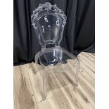 CHAIR - CLEAR ACRYLIC