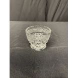 SUGAR BOWL, ETCHED GLASS