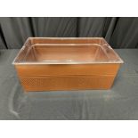 BEVERAGE TUB, HAMMERED, COPPER W/LINER