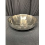 BOWL, HMMRD DBL WALL 14" D X 3" H 250 OZ