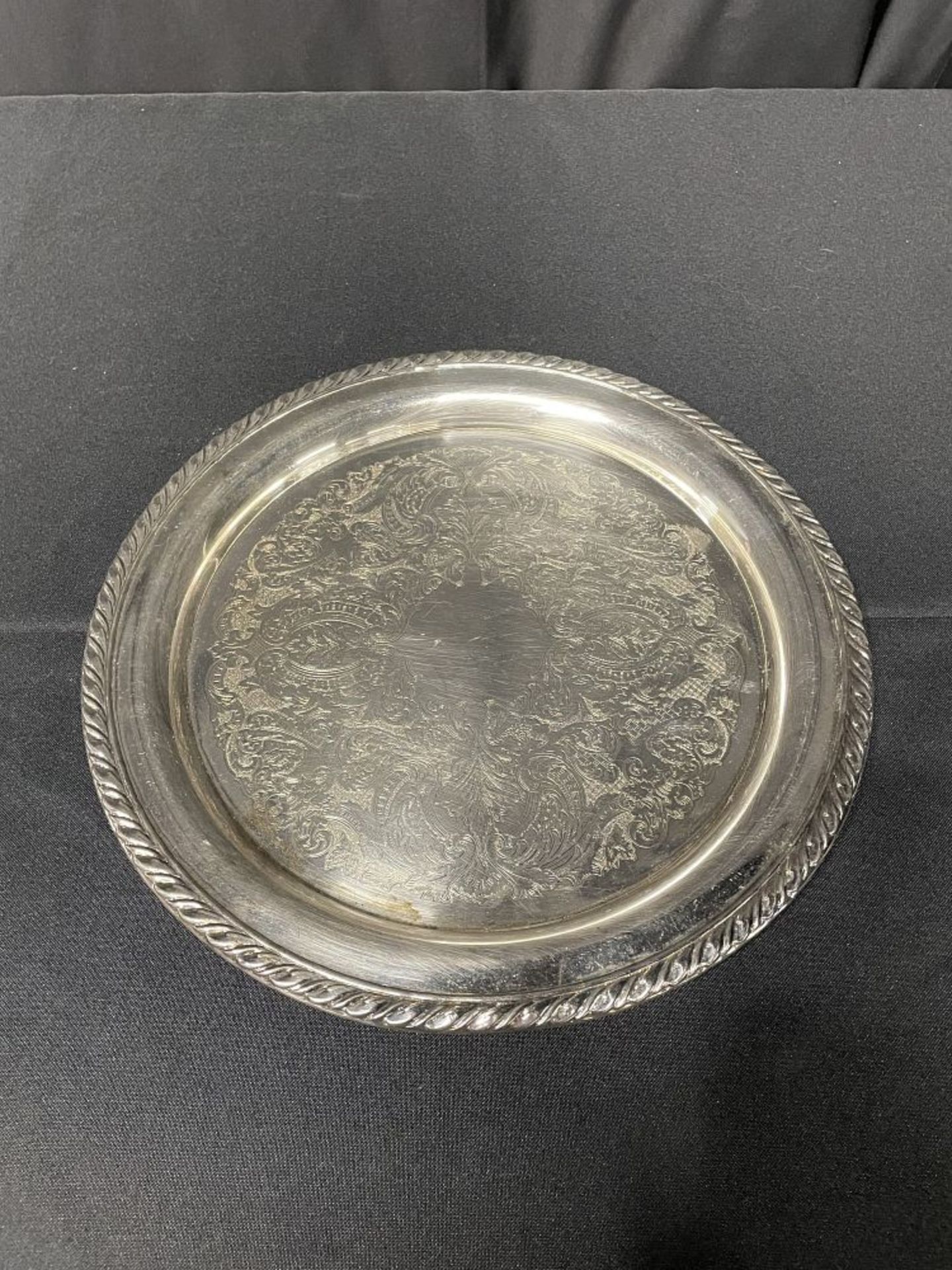 SERVING TRAY 14", SILVER PLATE