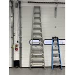 LADDER, 12' ALUMINUM FOLDING